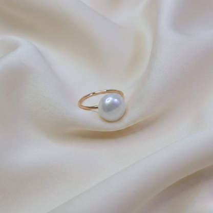 Gabrielle Large Solitaire Pearl Ring