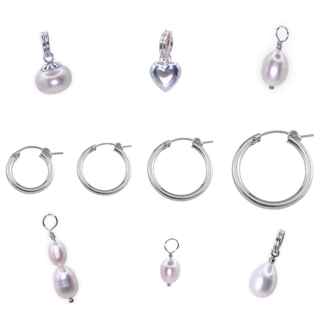 Design Your Hinged Hoop Earrings - Sterling Silver