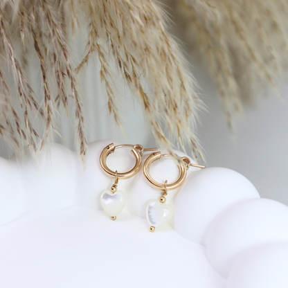 Lorelai Heart Hoop Earrings