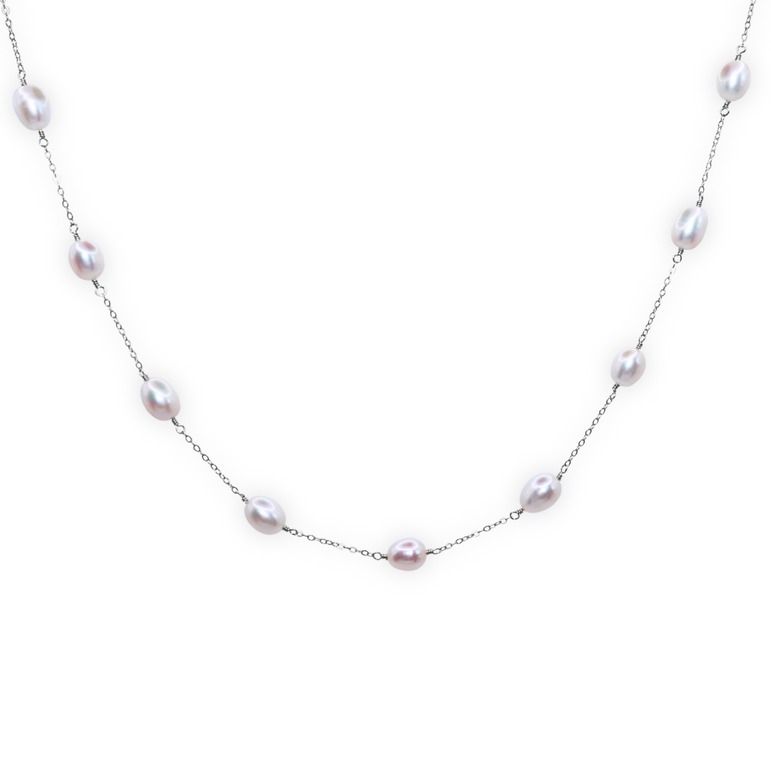 Maria Pearl Chain Necklace