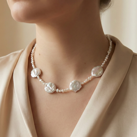 Thalia Baroque Pearls Choker Necklace