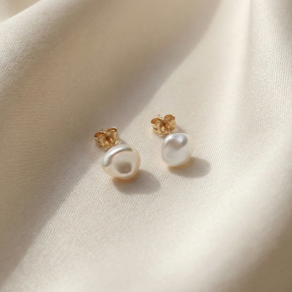 Gemmelle 3 in 1 Convertible Bejeweled Baroque Pearl Tassel Earrings