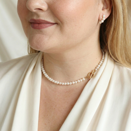 Catherine Classic Round Pearl Necklace
