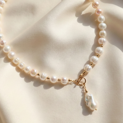 Seraphine Baroque Pearl Charm with Clasp