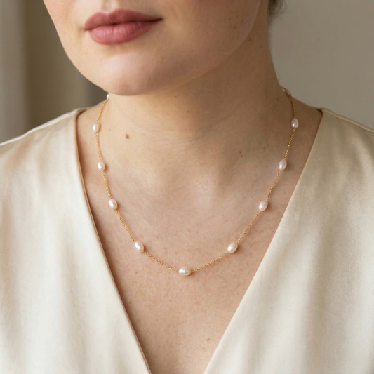 Ella Pearl Chain Necklace