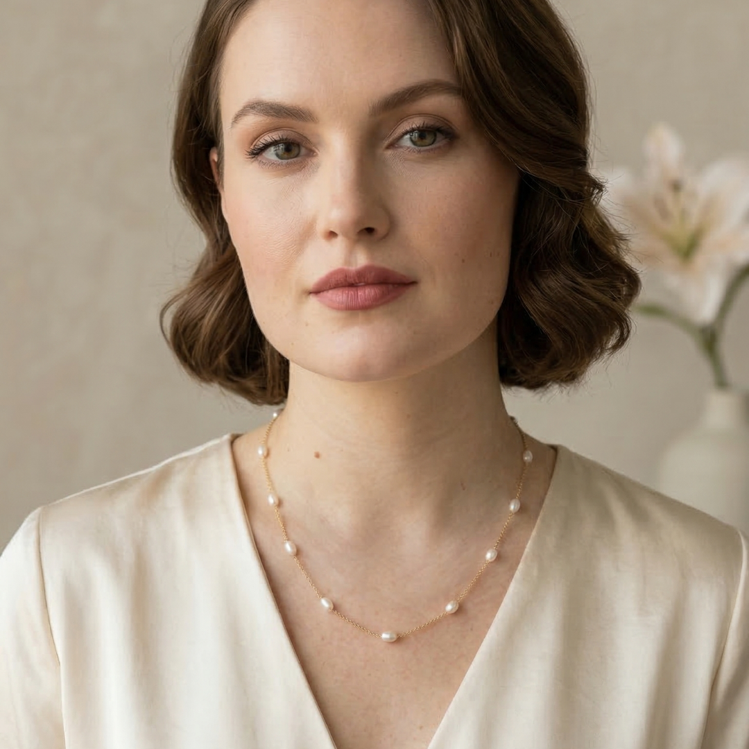 Ella Pearl Chain Necklace