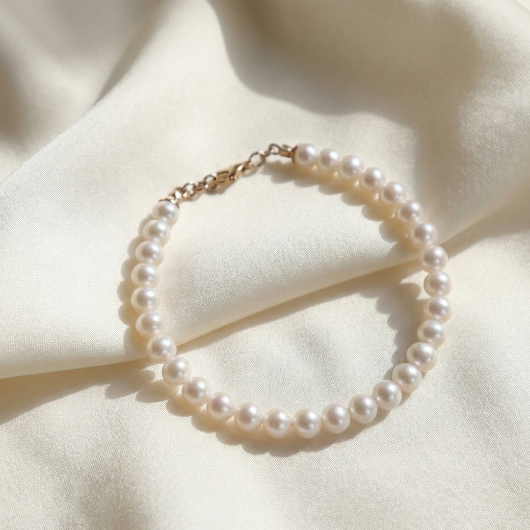 Catherine Classic Round Pearl Bracelet