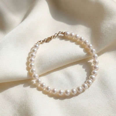 Catherine Classic Round Pearl Bracelet