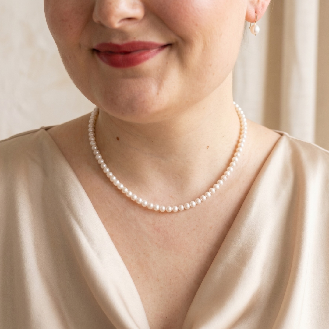 Andrea Round Pearl Necklace