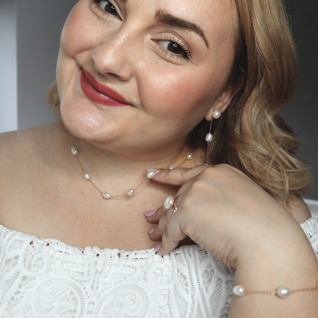 Maria Pearl Chain Necklace