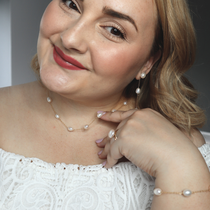 Maria Pearl Chain Necklace