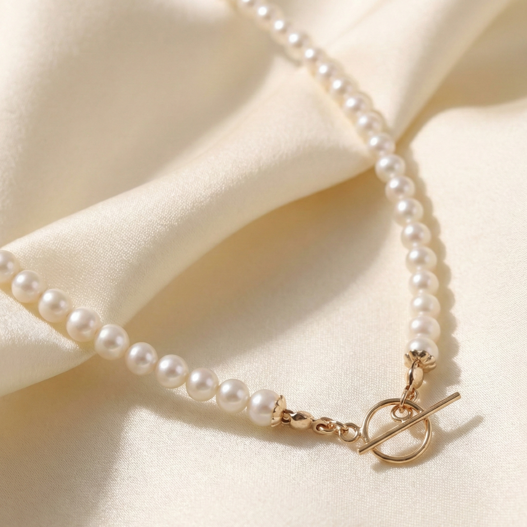 Catherine Classic Round Pearl Necklace