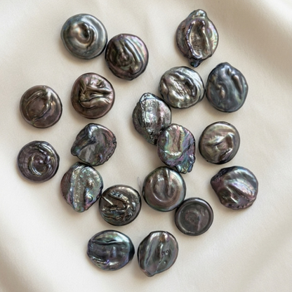 Celeste Black Baroque Coin Pearls Bracelet
