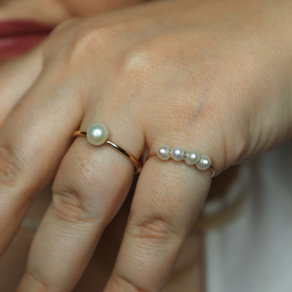 Poppy Four Pearl Ring