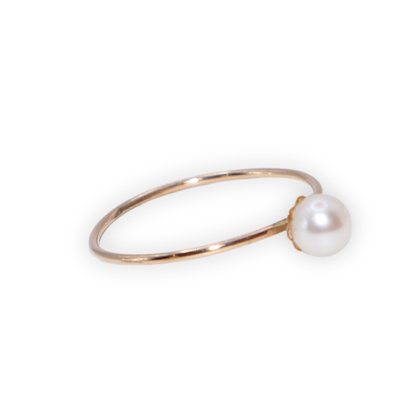 Ariel Round Pearl Ring