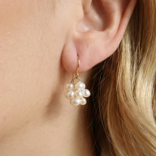 Rosalie Pearl Blossom Earrings