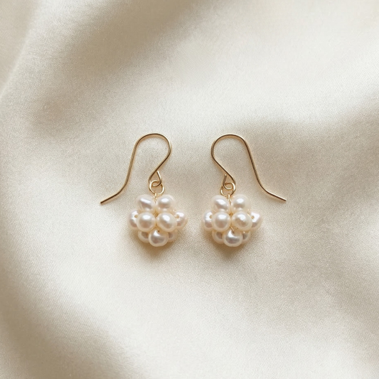 Rosalie Pearl Blossom Earrings
