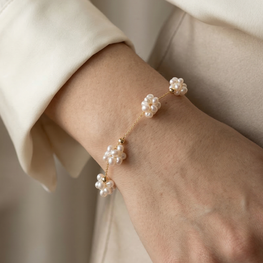 Rosalie Pearl Blossom Bracelet