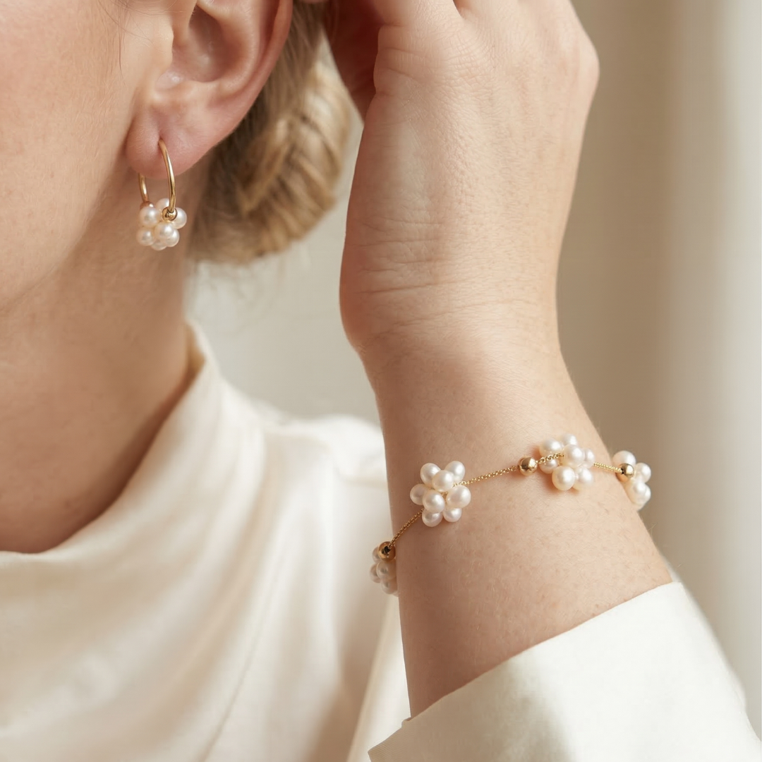Rosalie Pearl Blossom Bracelet