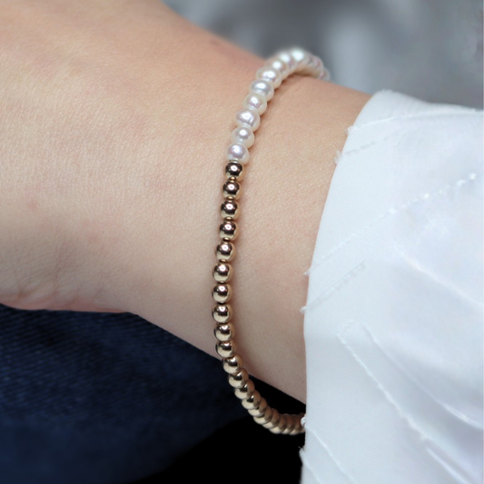 Gaia Pearl and Beads Bracelet
