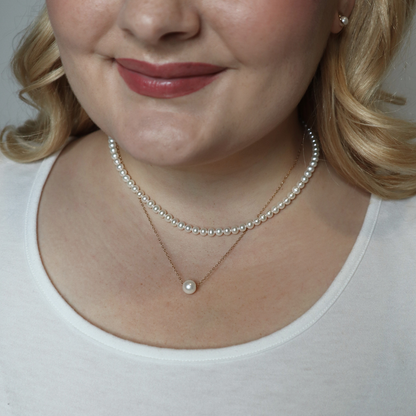 Catherine Classic Round Pearl Necklace