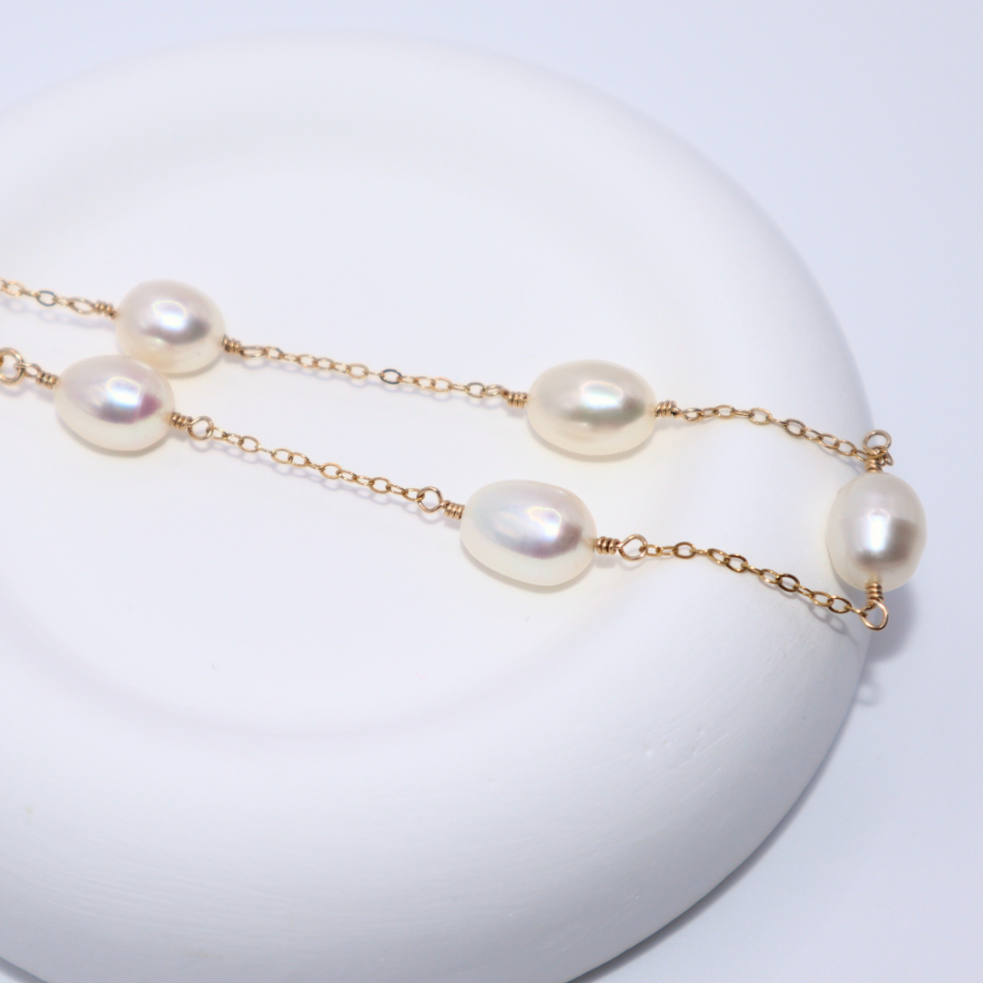 Maria Pearl Chain Necklace