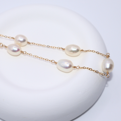 Maria Pearl Chain Necklace
