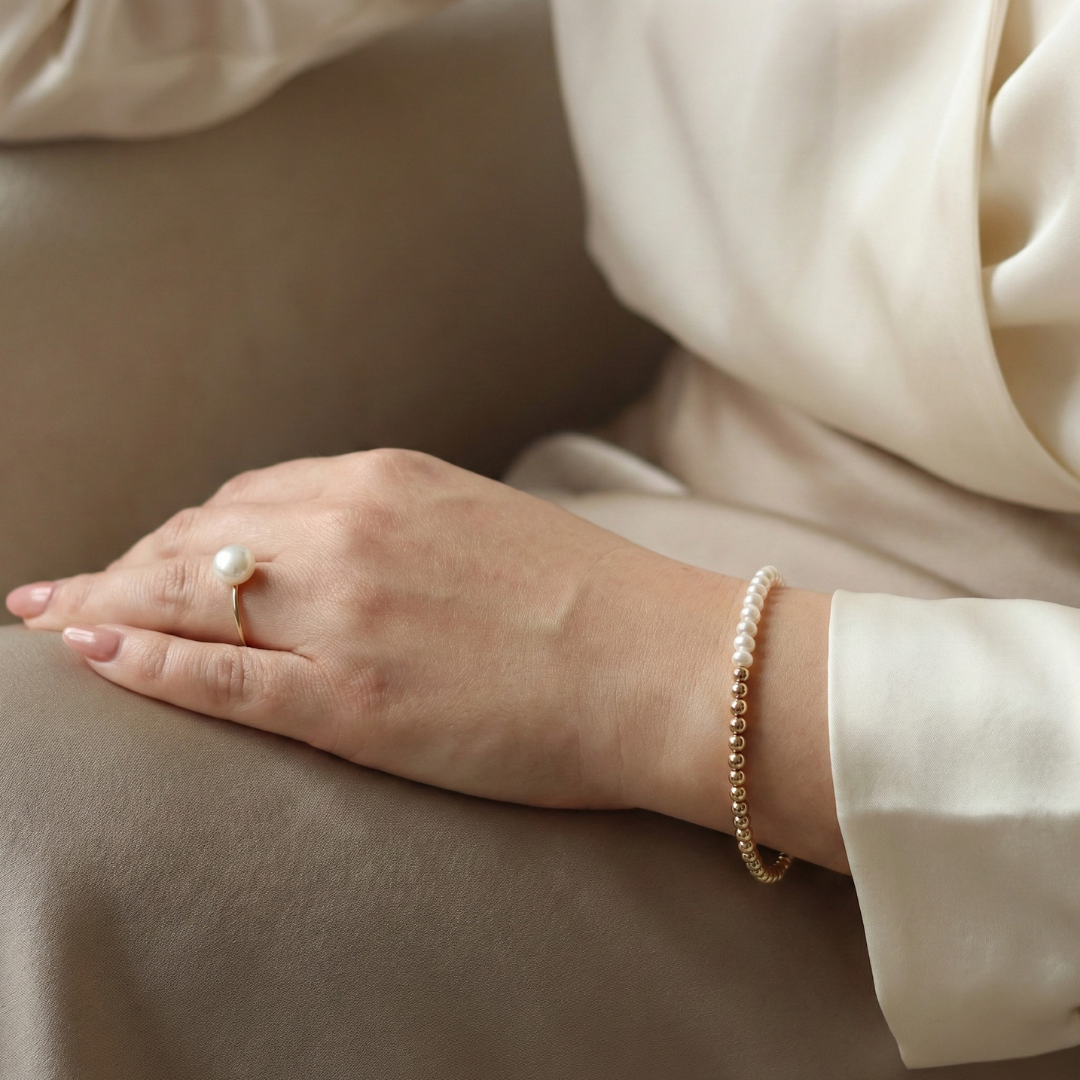 Gaia Pearl and Beads Bracelet