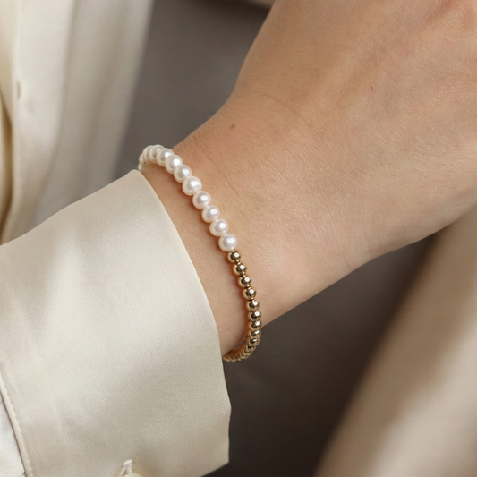 Gaia Pearl and Beads Bracelet