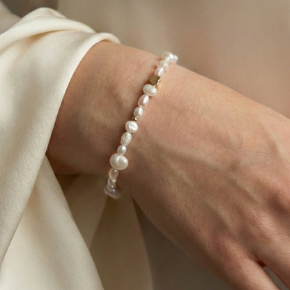 Selene Hearts, Beads and Pearls Bracelet