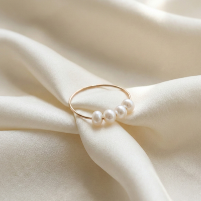 Poppy Four Pearl Ring