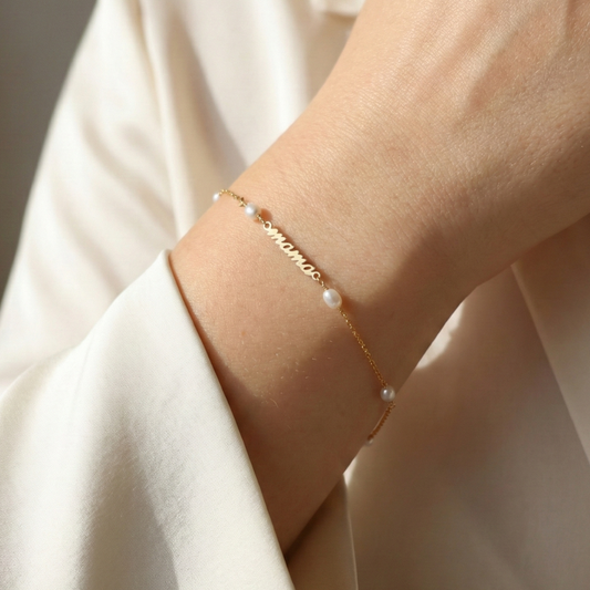 Mama Pearl Chain Bracelet