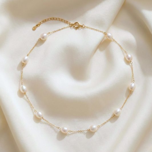Maria Pearl Chain Necklace