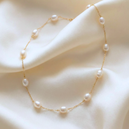 Maria Pearl Chain Necklace