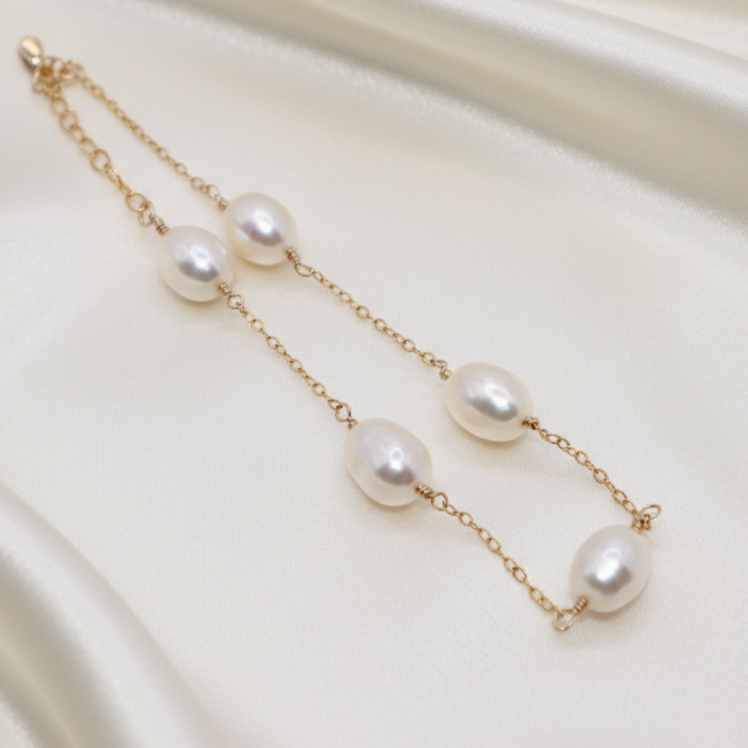 Maria Pearl Chain Bracelet