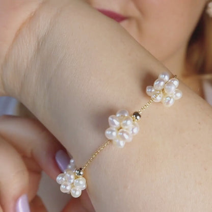 Rosalie Pearl Blossom Bracelet