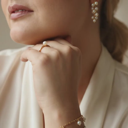 Alba 3 in 1 Convertible Pearl Cascade Earrings