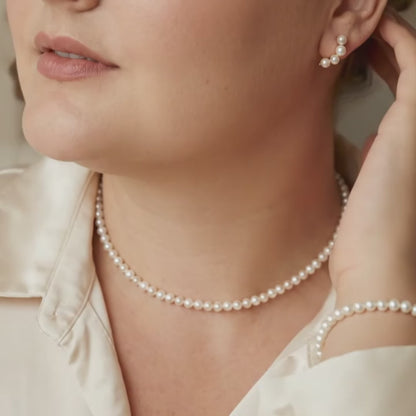 Catherine Classic Round Pearl Necklace