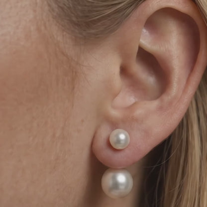 Julia 3 in 1 Convertible Teardrop Pearl Earrings