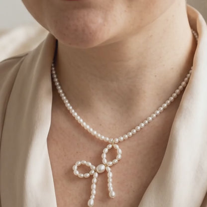 Lottie Pearl Bow Charm