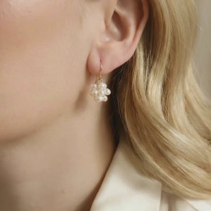 Rosalie Pearl Blossom Earrings