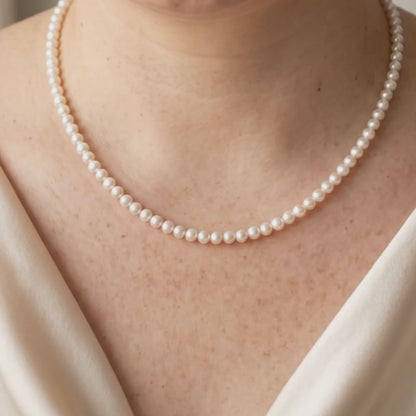 Andrea Round Pearl Necklace