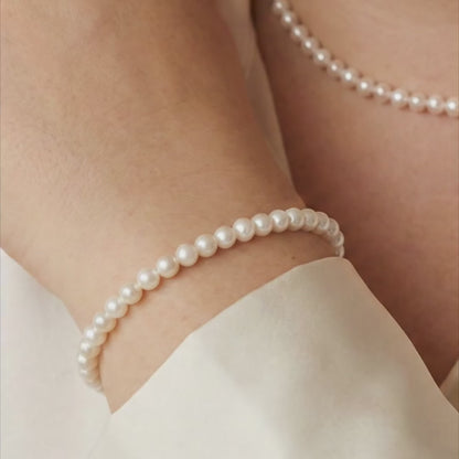 Catherine Classic Round Pearl Bracelet