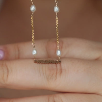 Mama Pearl Chain Necklace