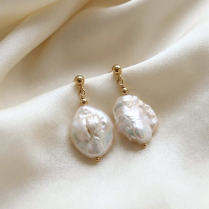 Charlotte Large Baroque Drop Earrings