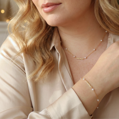 Mama Pearl Chain Bracelet