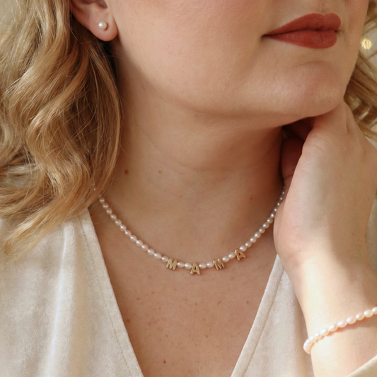 M-A-M-A Classic Pearl Necklace