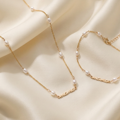 Mama Pearl Chain Bracelet