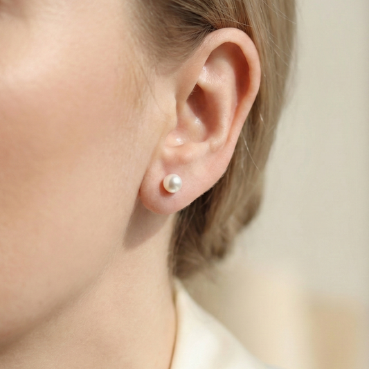 Mimi Small (5 mm) Pearl Stud Earrings