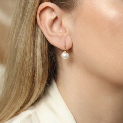 Naomi Drop Pearl Earrings